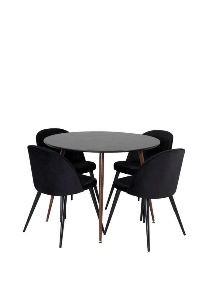 Venture Home Matgrupp Plaza med 4st stolar Velvet