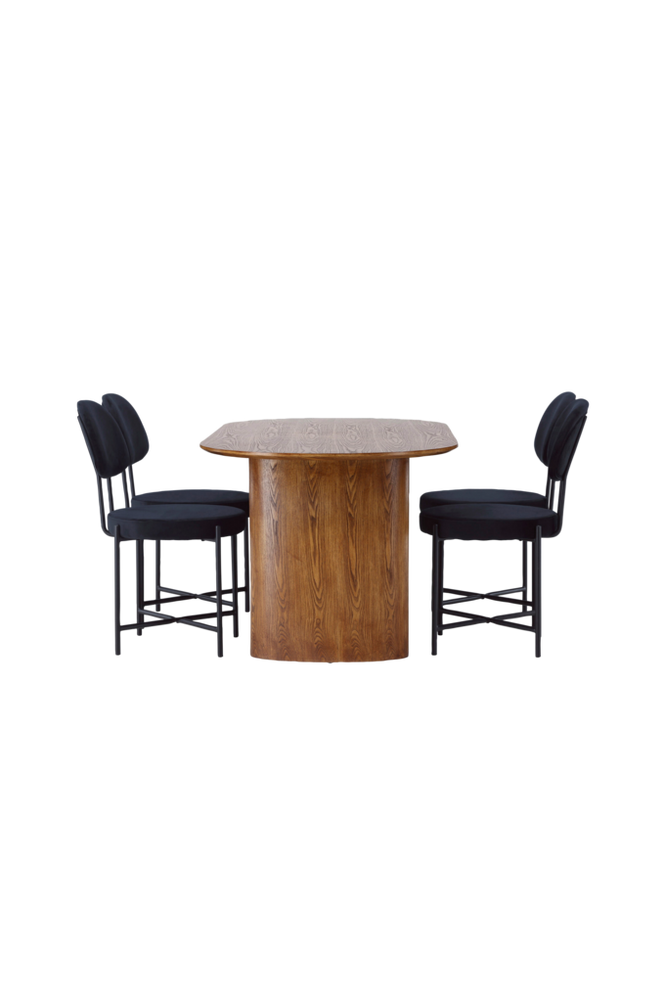 Venture Home Matgrupp Isolde med 4st stolar Stella