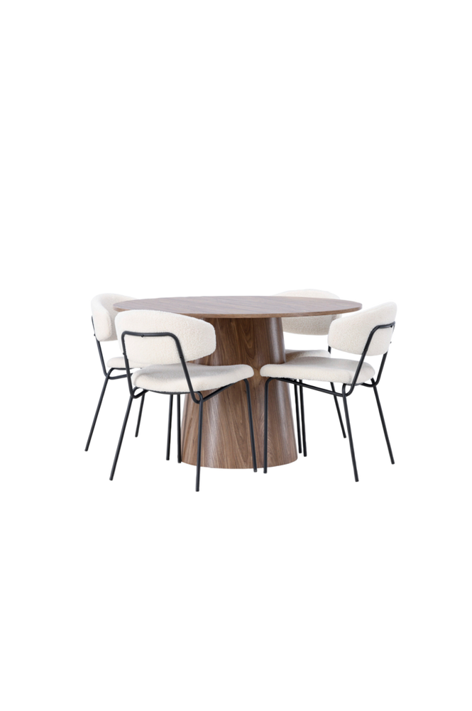Venture Home Matgrupp Lanzo med 4st stolar Chico