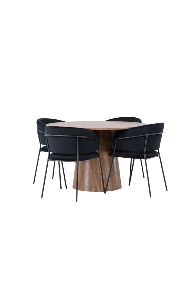 Venture Home Matgrupp Lanzo med 4st stolar Selma