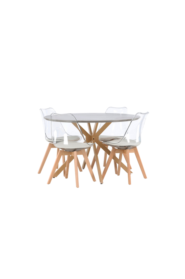 Bilde av Spisegruppe Piazza med 4 stk stoler Edvin - 1
