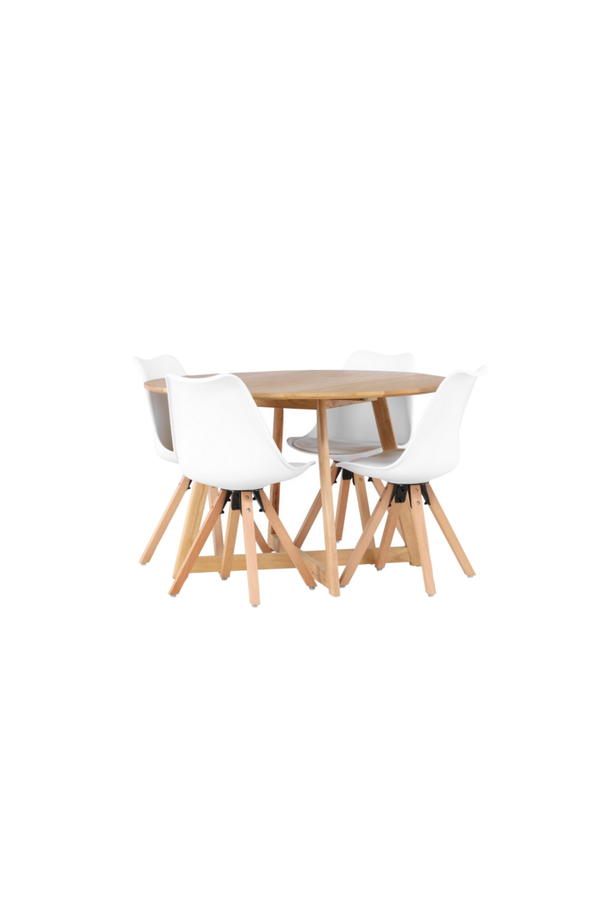 Bilde av Spisegruppe Yadikon med 4 stk stoler Zeno - 1
