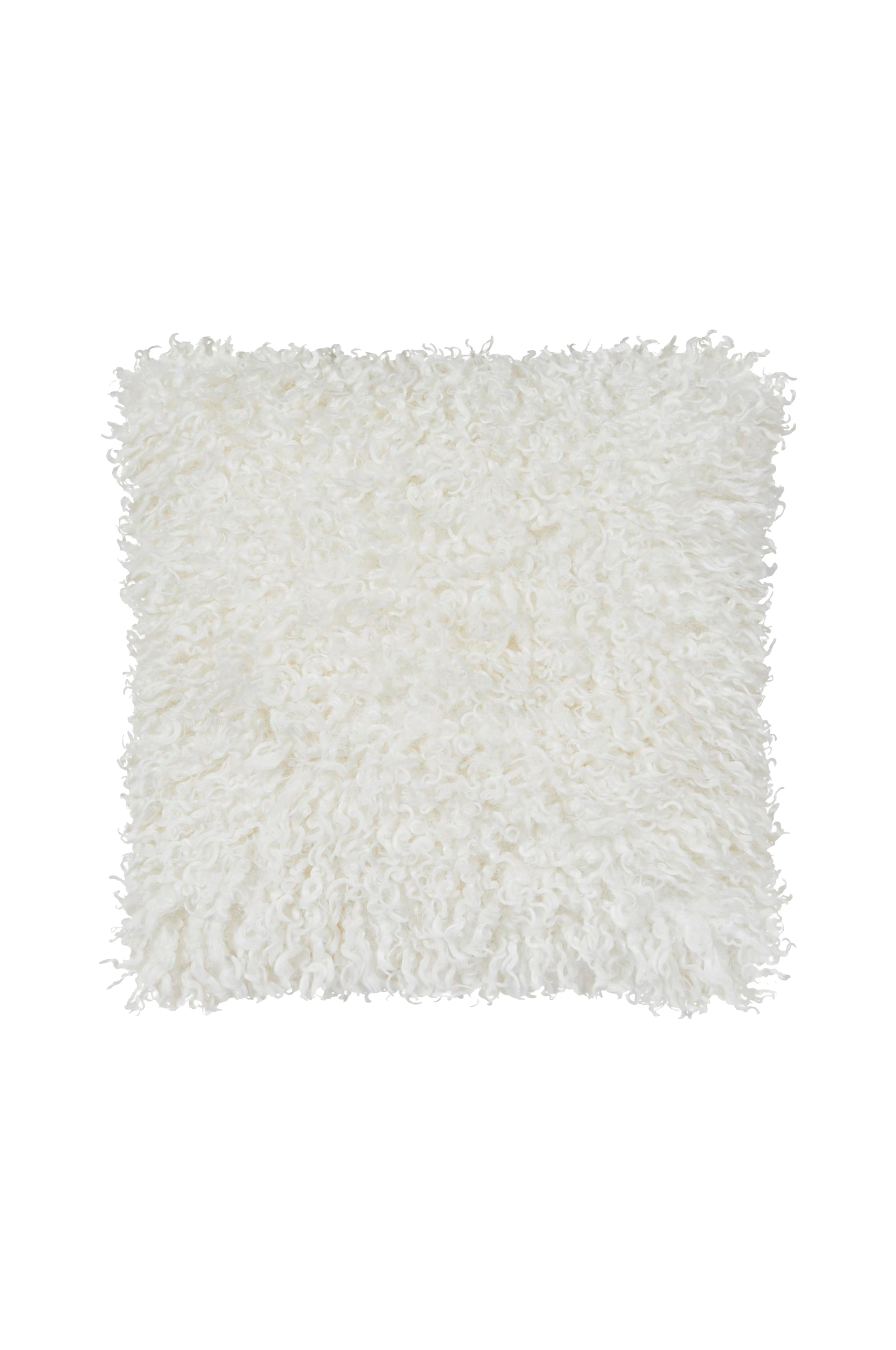 Skinnwille - Kudde Wooly - Vit - 45X45