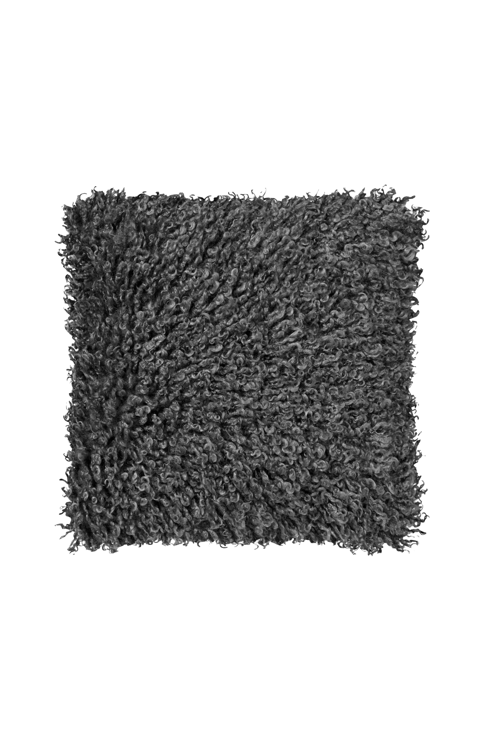 Skinnwille - Kudde Wooly - Grå - 45X45