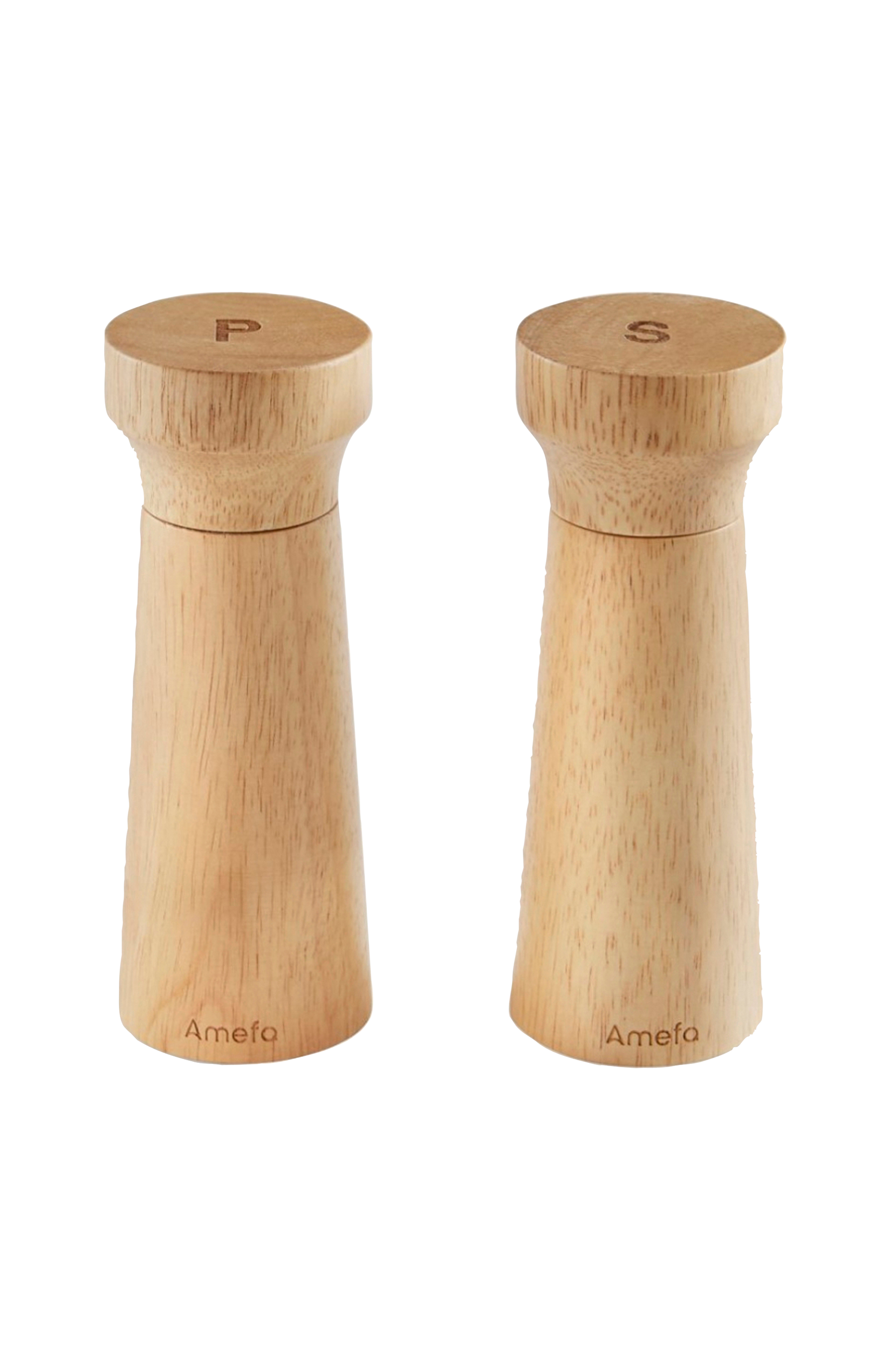 Amefa - Salt och pepparkvarn Modern Wood Set om 2 - Natur