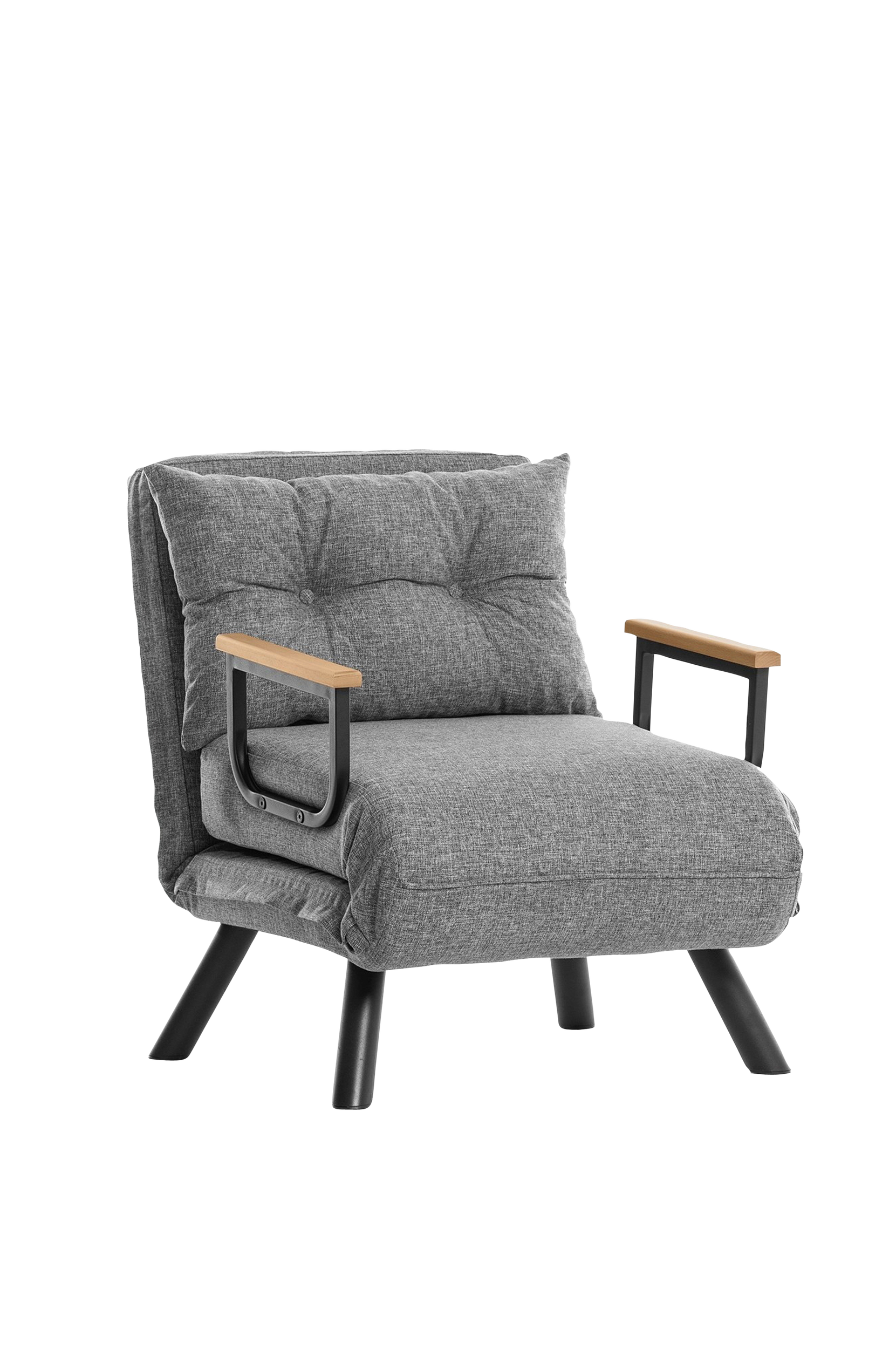 Hanah Home - Bäddsoffa 1-sits - Sando - Grå