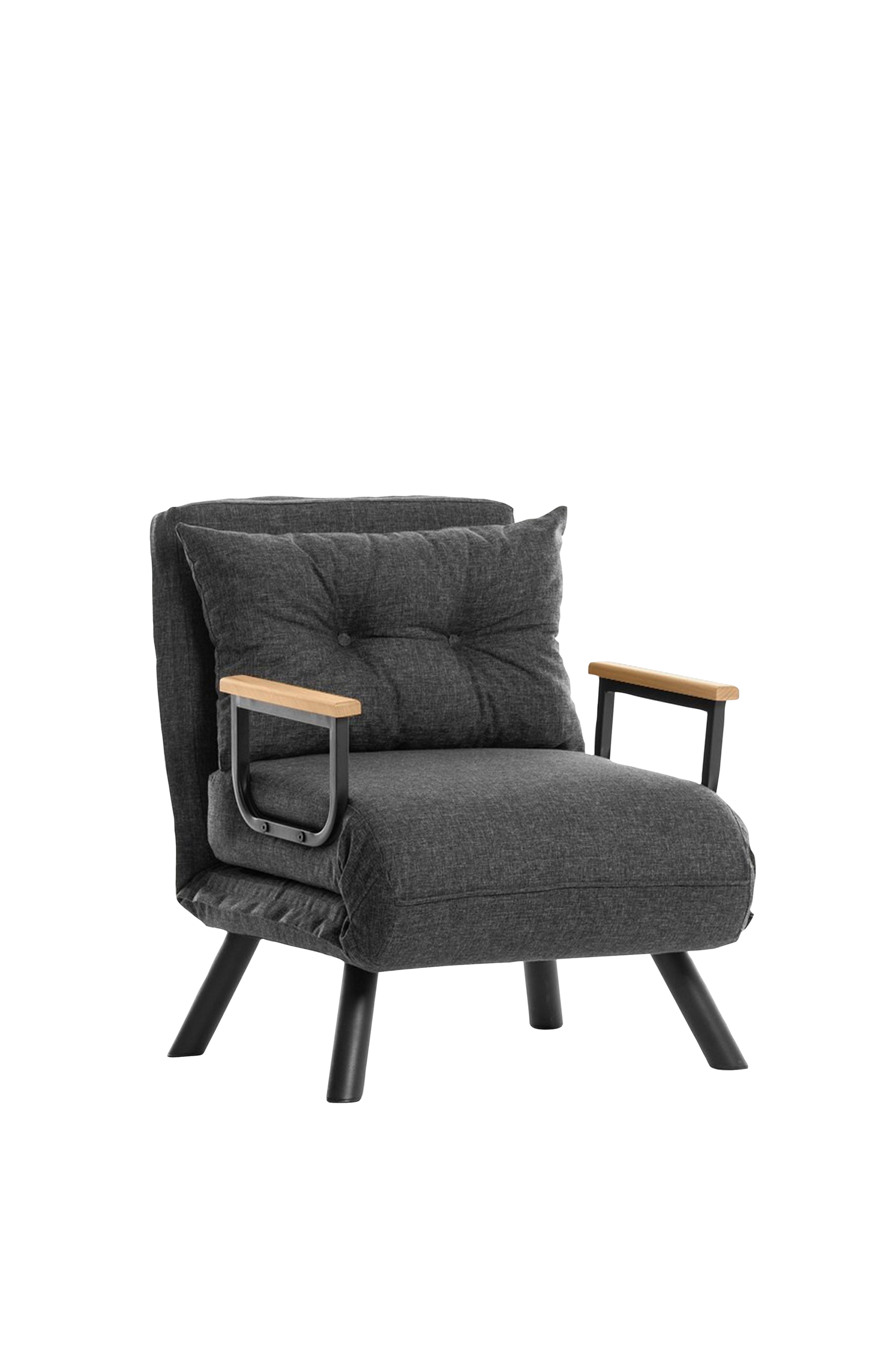 Hanah Home - Bäddsoffa 1-sits - Sando - Grå