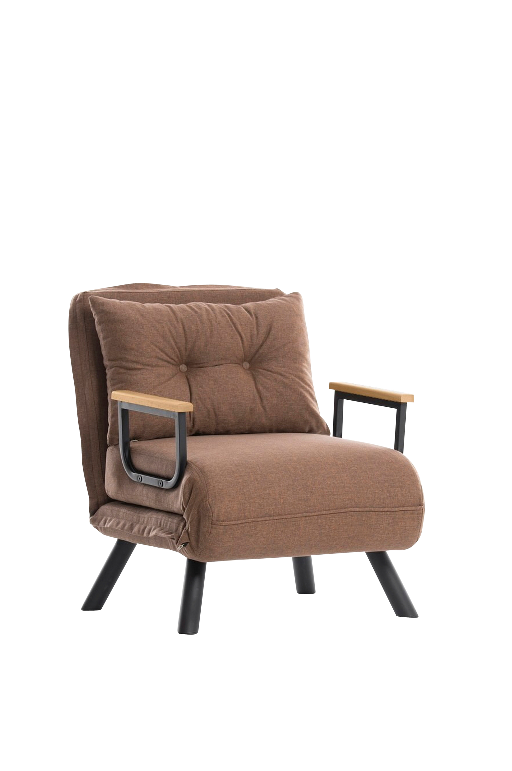 Hanah Home - Bäddsoffa 1-sits - Sando - Brun