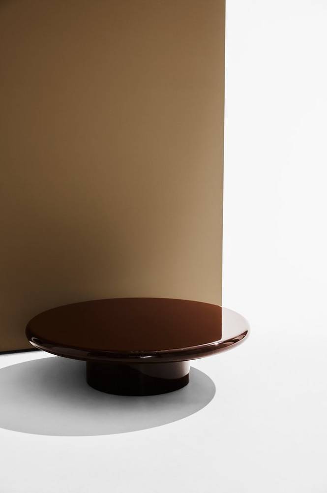 Ted soffbord ø 95 cm Chocolate brown