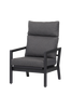 NORDFORM Lounge positionsstol m/dyna Freya Black/Grey