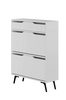 Hanah Home Skoskåp Chara Vit/svart 82 110