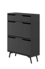 Hanah Home Skoskåp Chara Antracit/svart 82 110
