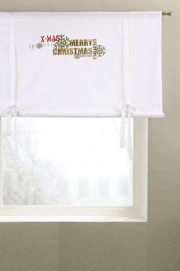 Bilde av CHRISTMAS GREETINGS roll up-gardin - 30151
