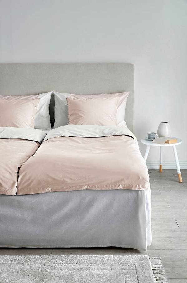 Bilde av PERCALE sengesett 2 deler - Naturvit/nougatbeige
