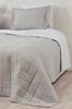 MATILDA sengeteppe enkeltseng 150x250 cm Hvit/lys grå