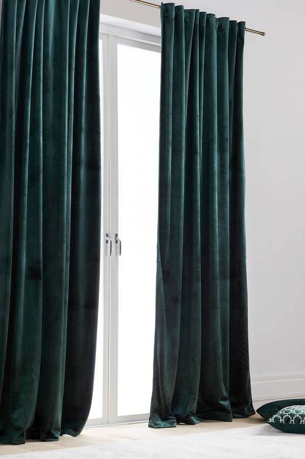 Bilde av SIMONE gardin med multifunksjonsbånd 2-pk - Jadegrønn
