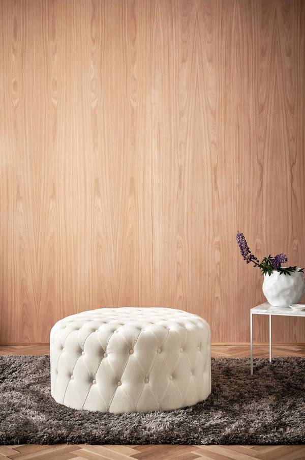 Bilde av SKENE sittepuff - stor, med kledde knapper - 1
