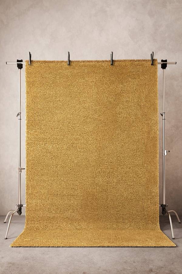 Bilde av PIZA ryeteppe 200x290 cm - Sennepsgul
