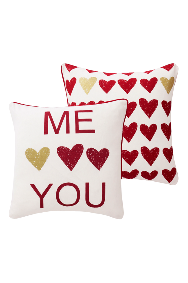 Bilde av ME & YOU putetrekk 2-pk 45x45 cm - Rød
