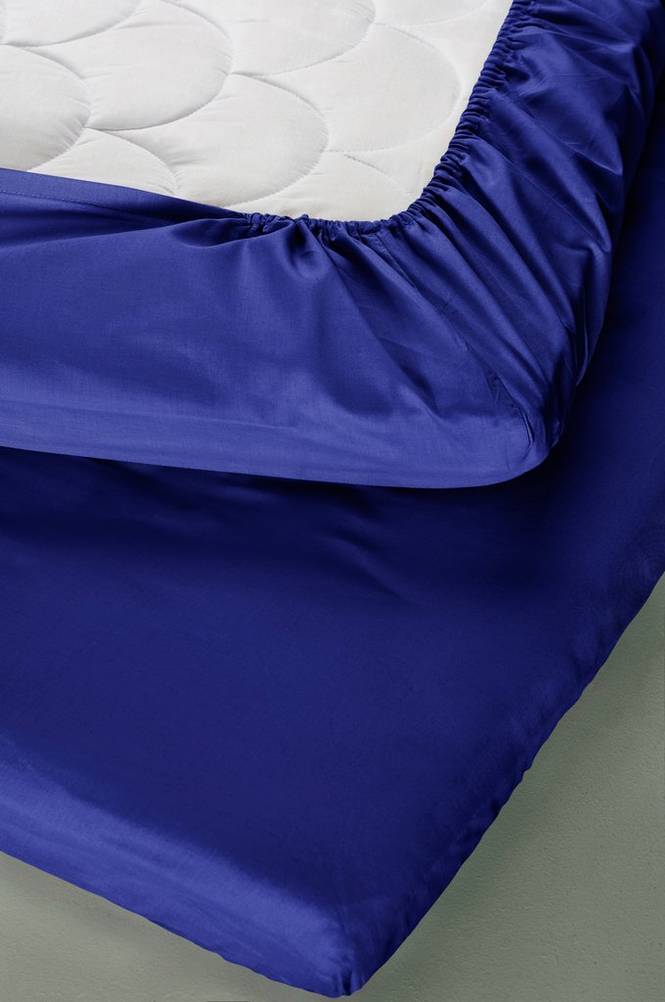 ZACK MINI dra-på-lakan spjälsäng 60×120 cm – ekologisk Blå