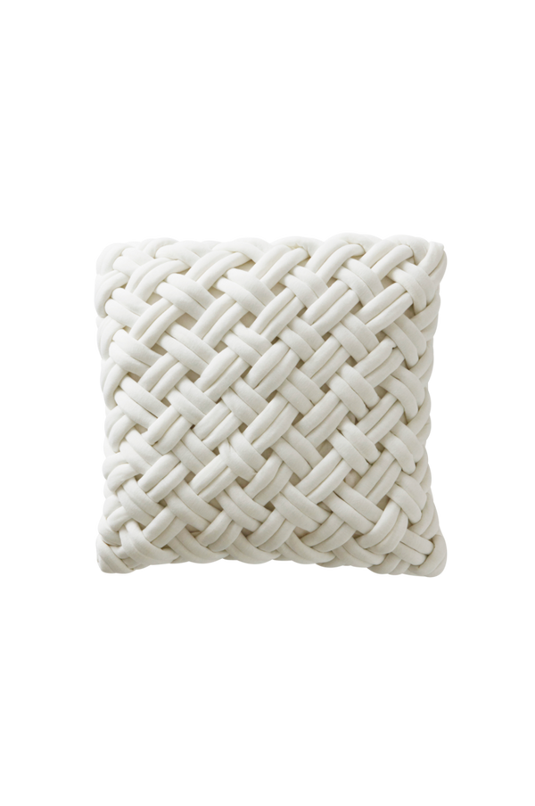 Bilde av KNOT putetrekk 45x45 cm - Naturhvit
