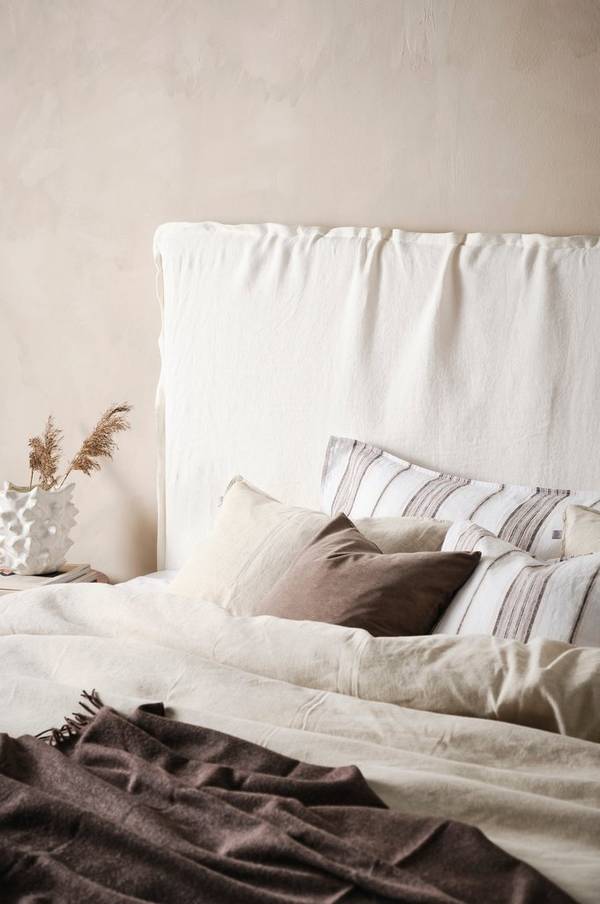 Bilde av PALMA sengegavl 180 cm - Naturhvit
