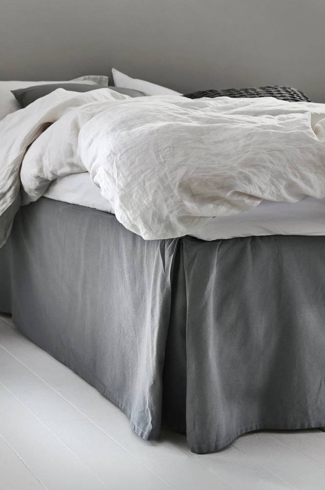 COLOUR sängkappa 45 cm – ekologisk Mörkgrå