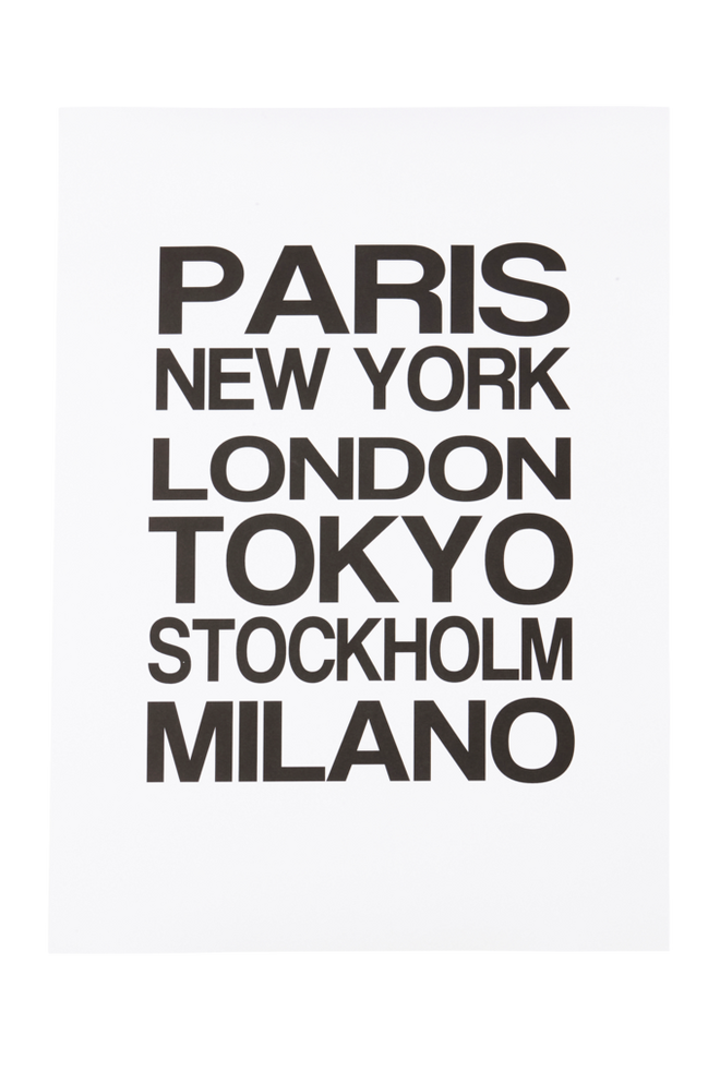 Bilde av CITIES poster 50x70 cm