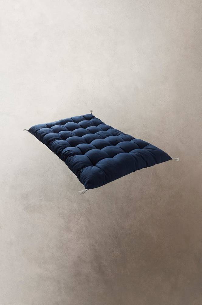 BOHO sittdyna 75×115 cm Mörkblå
