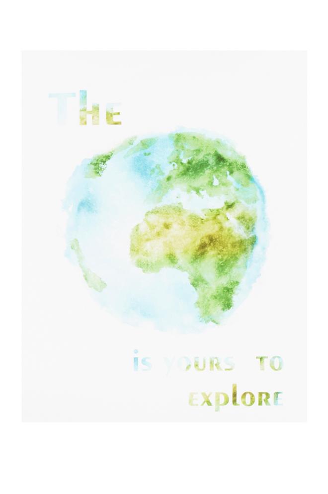 Bilde av WORLD poster 30x40 cm