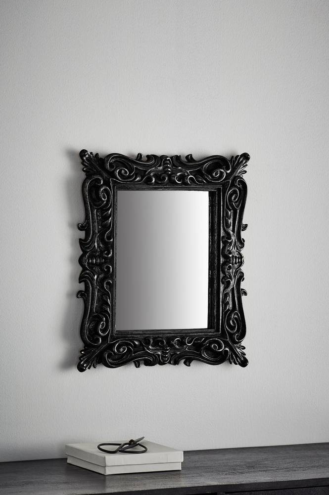 RACHEL spegel – 47 cm Svart