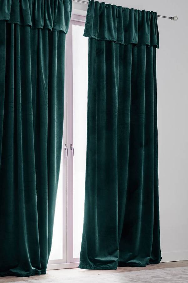 Bilde av SIMONE gardin med multifunksjonsbånd combo 2-pk - Jadegrønn
