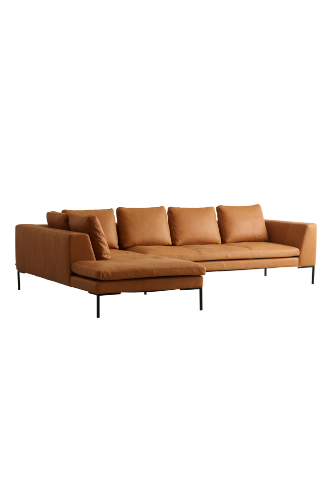 ALBA soffa 3-sits – divan vänster – läder