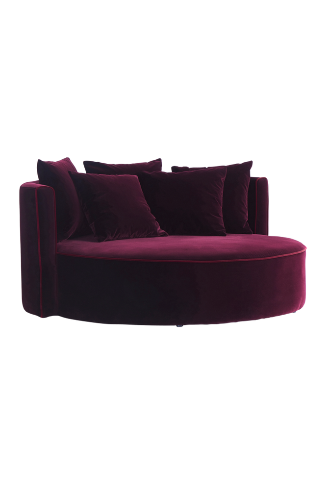 WYOMING soffa 2-sits Mörk vinröd