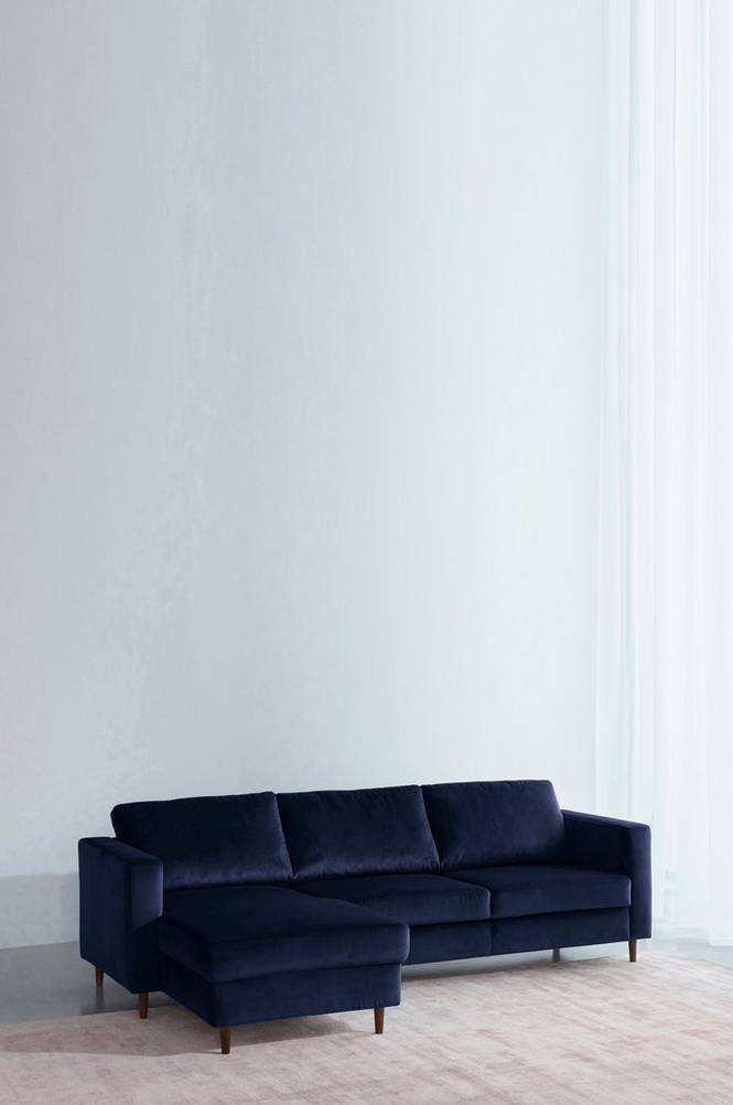 FRANCIS soffa 3-sits – divan Blå