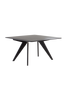 CONNECTICUT spisebord 130x130 cm Svart