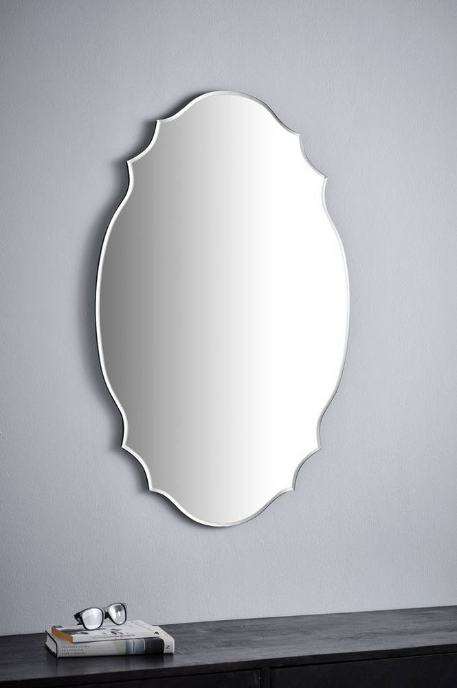 SCARLETT spegel – 90 cm Svart/glas