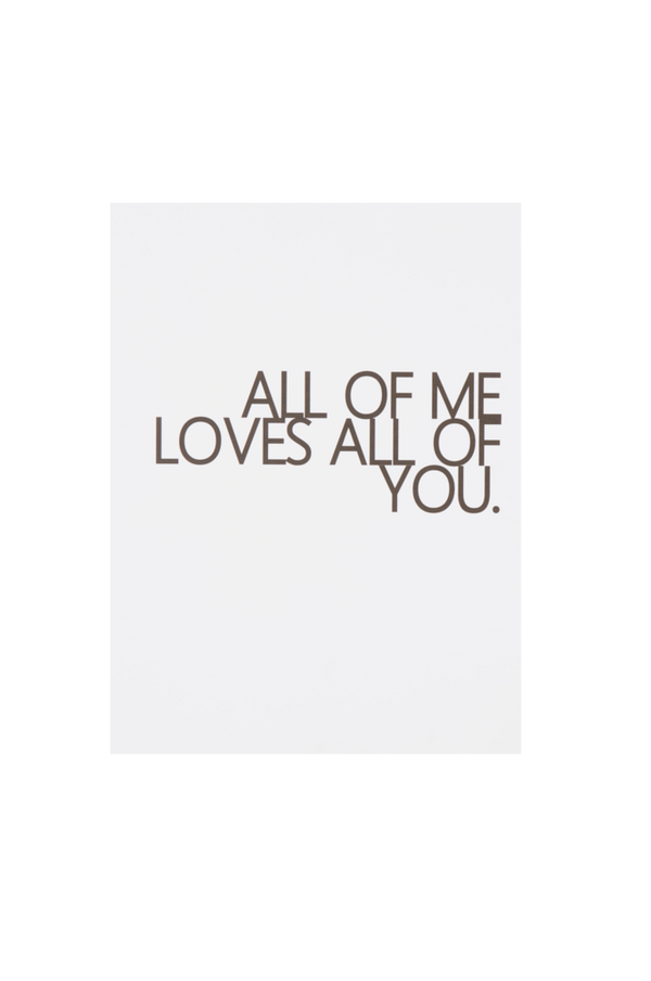 Bilde av ALL OF YOU poster 30x40 cm - Hvit
