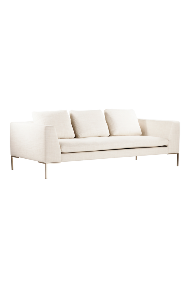 ALBA soffa 3-sits Snövit