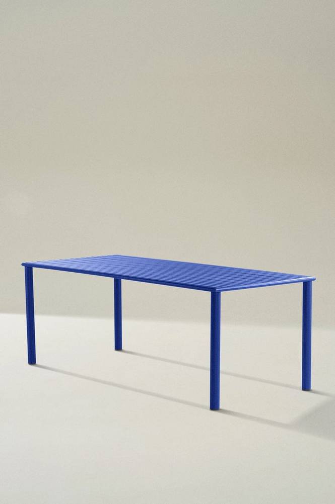MENTON matbord 90×200 cm Kornblå