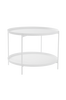 DAVIS sivupöytä/tarjotinpöytä, ø 63 cm Valkoinen