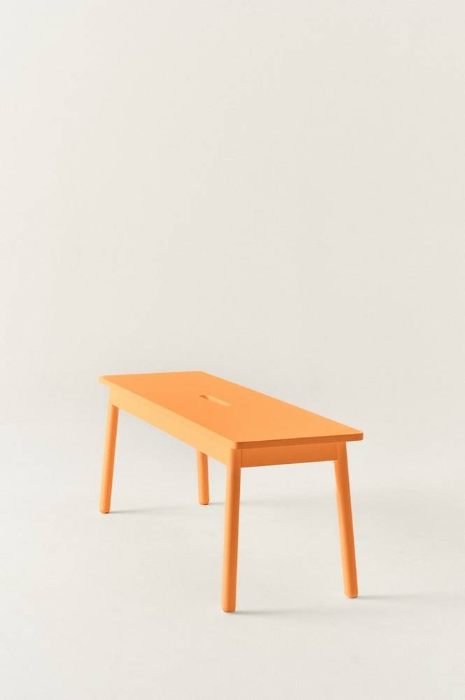 KINNA bänk 120 cm Orange