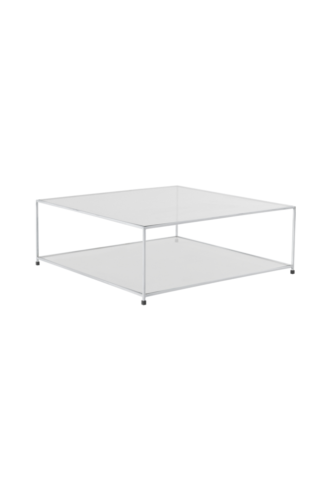 MATRIX soffbord 90×90 cm Krom