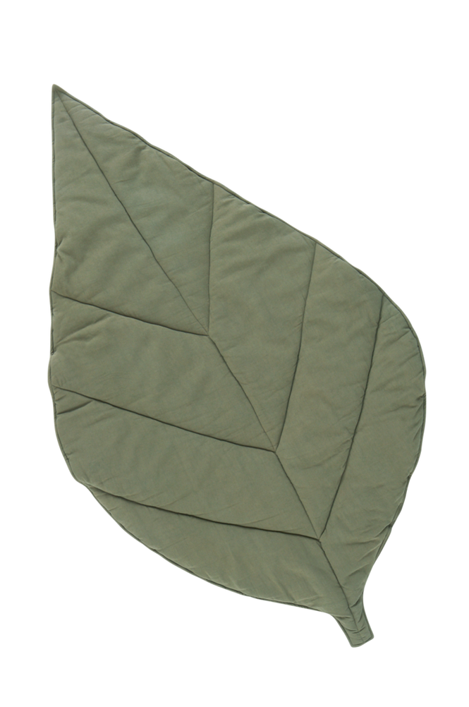KEATON lekmatta 100×165 cm – ekologisk Mörkgrön