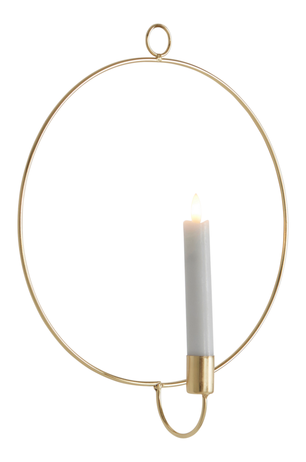 Bilde av CANDLE RING väggdekoration med LED-ljus - 1
