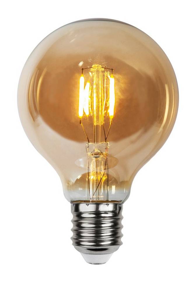 LED-lampa E27 24V LOW VOLTAGE G80 Amber