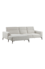 LINDAU sohva, 3:n istuttava - divaani Luonnonvalkoinen/harmaameleerattu