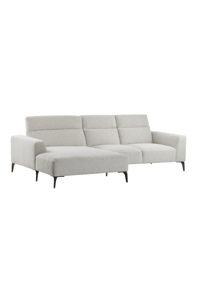 LINDAU soffa 3-sits – divan Offwhite/gråmelerad