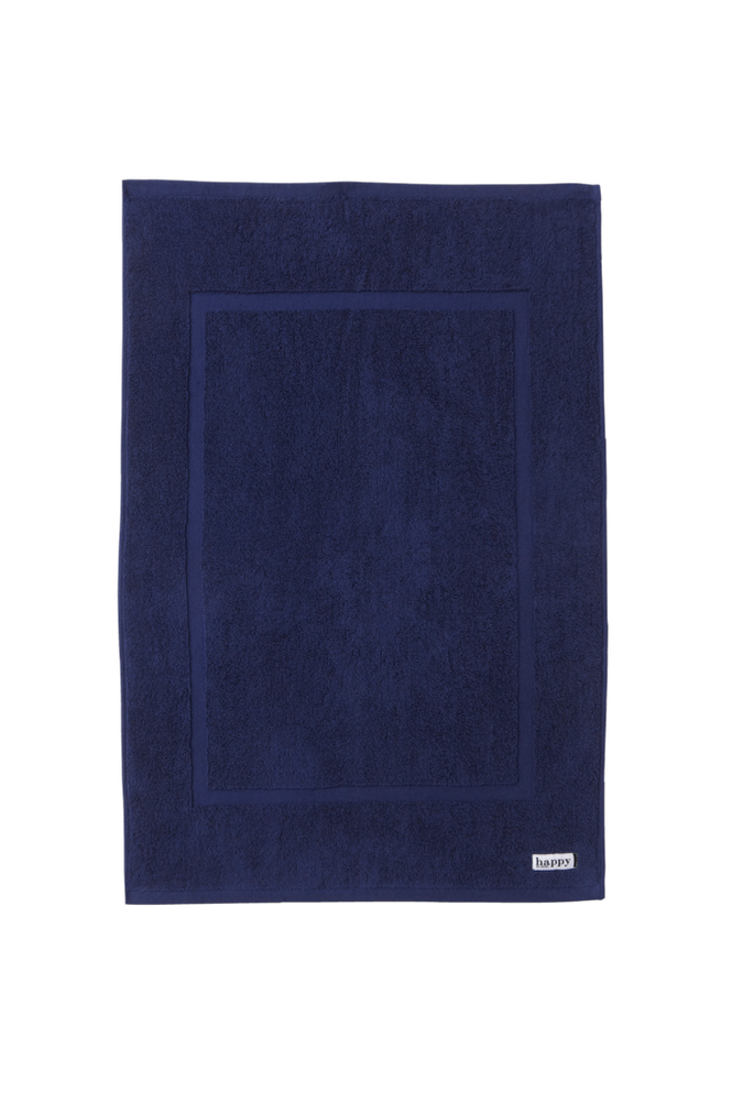 HAPPY duschmatta 50×80 cm – ekologisk Mörkblå