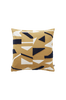 WANDA tyynynpäällinen 50x50 cm Keltainen/musta/valkoinen
